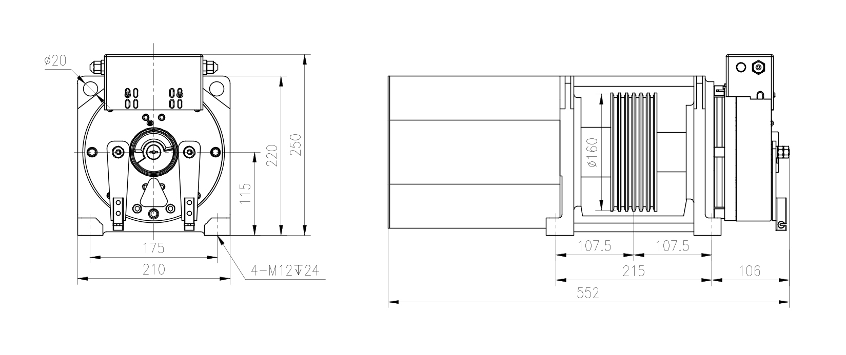 GLC160-0450主机安装尺寸图-Model-1.jpg